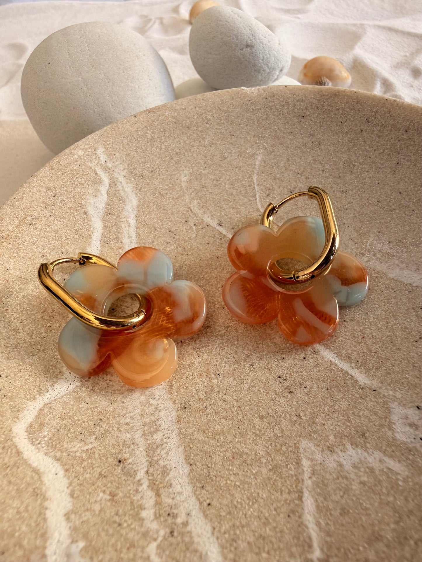 Lena | Boucles d'oreilles en acier inoxydable - Doré