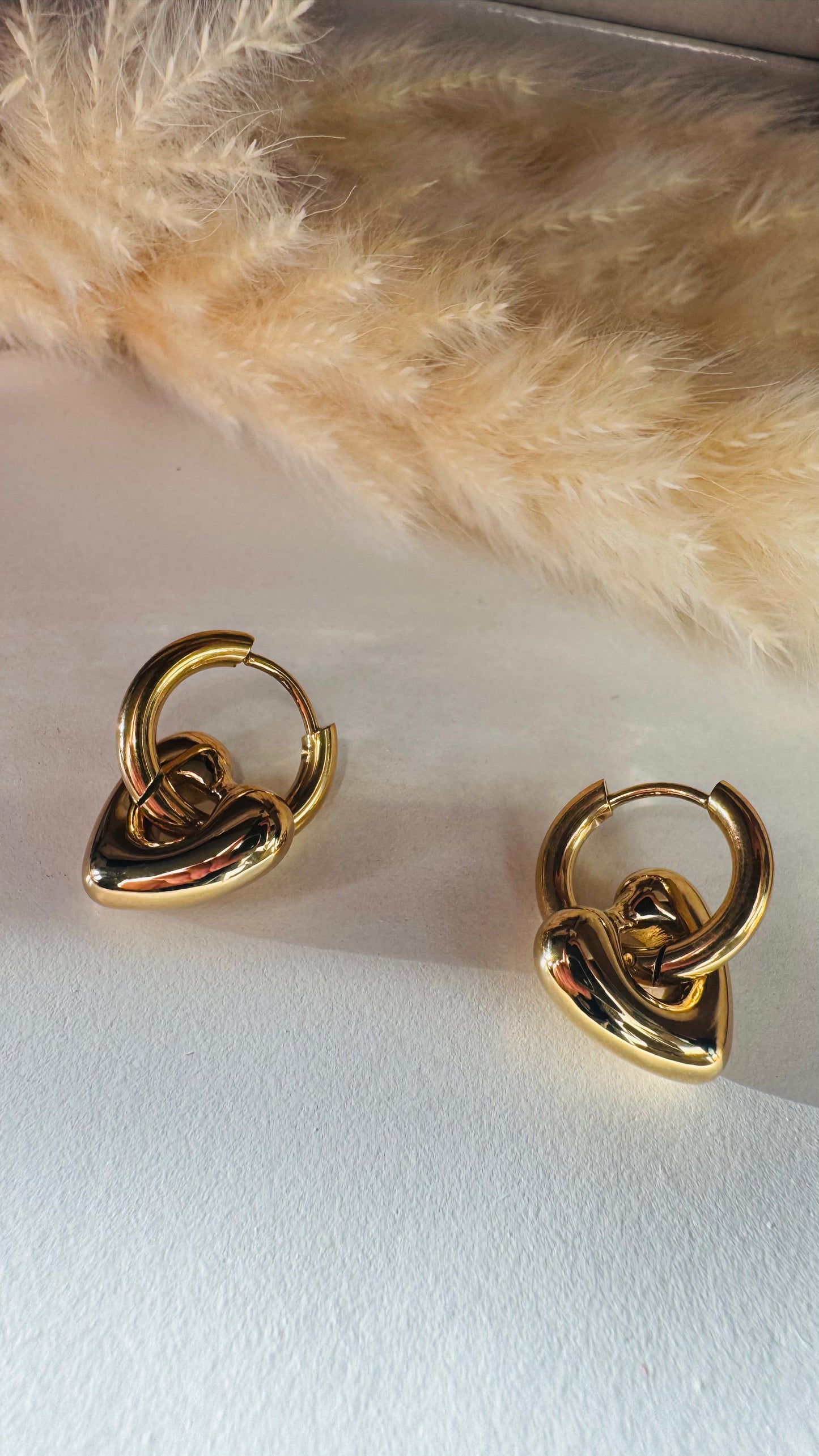 Diane | Boucles d'oreilles / Créoles en acier inoxydable - Doré