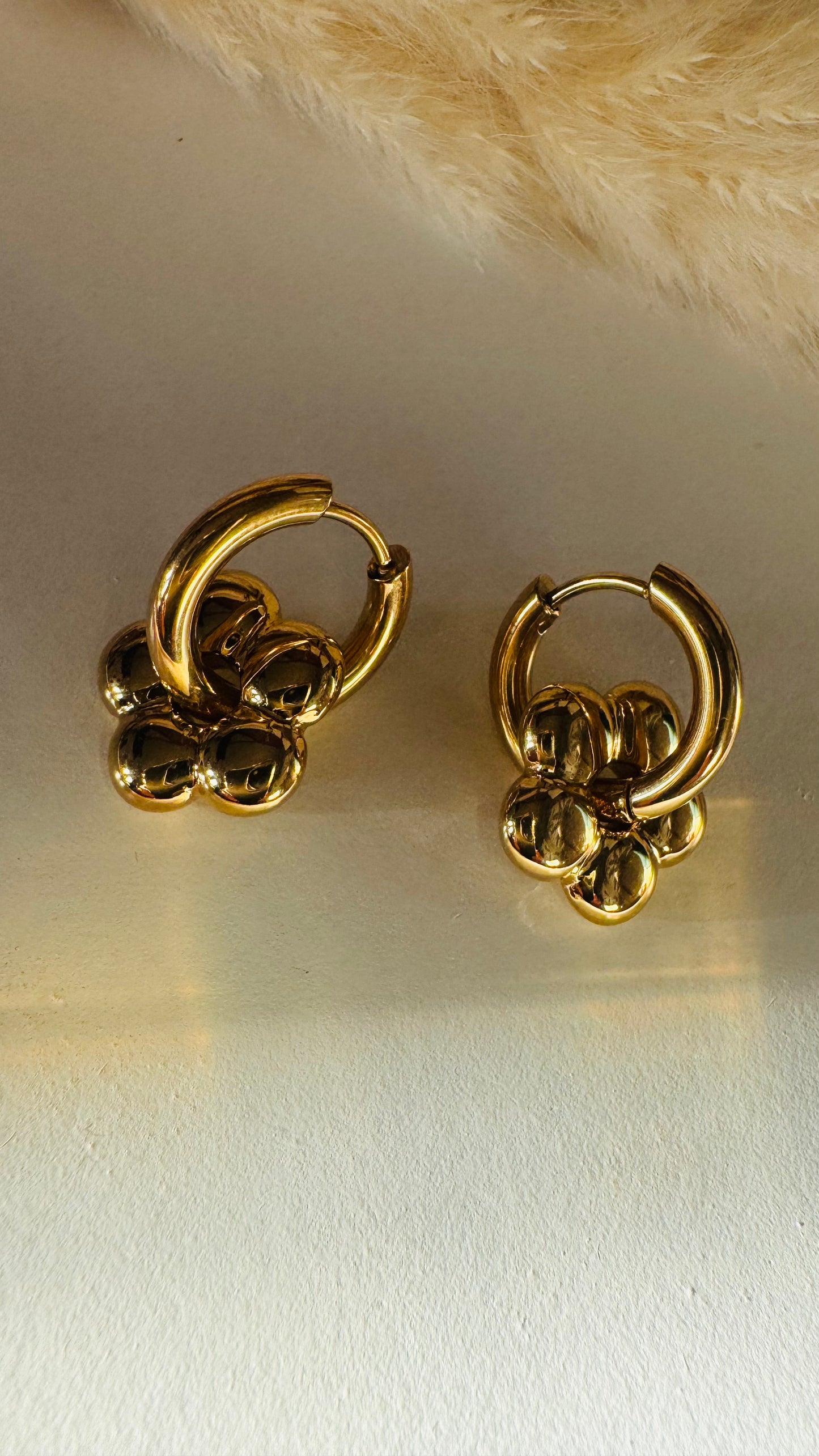 Louna | Boucles d'oreilles acier inoxydable - Doré