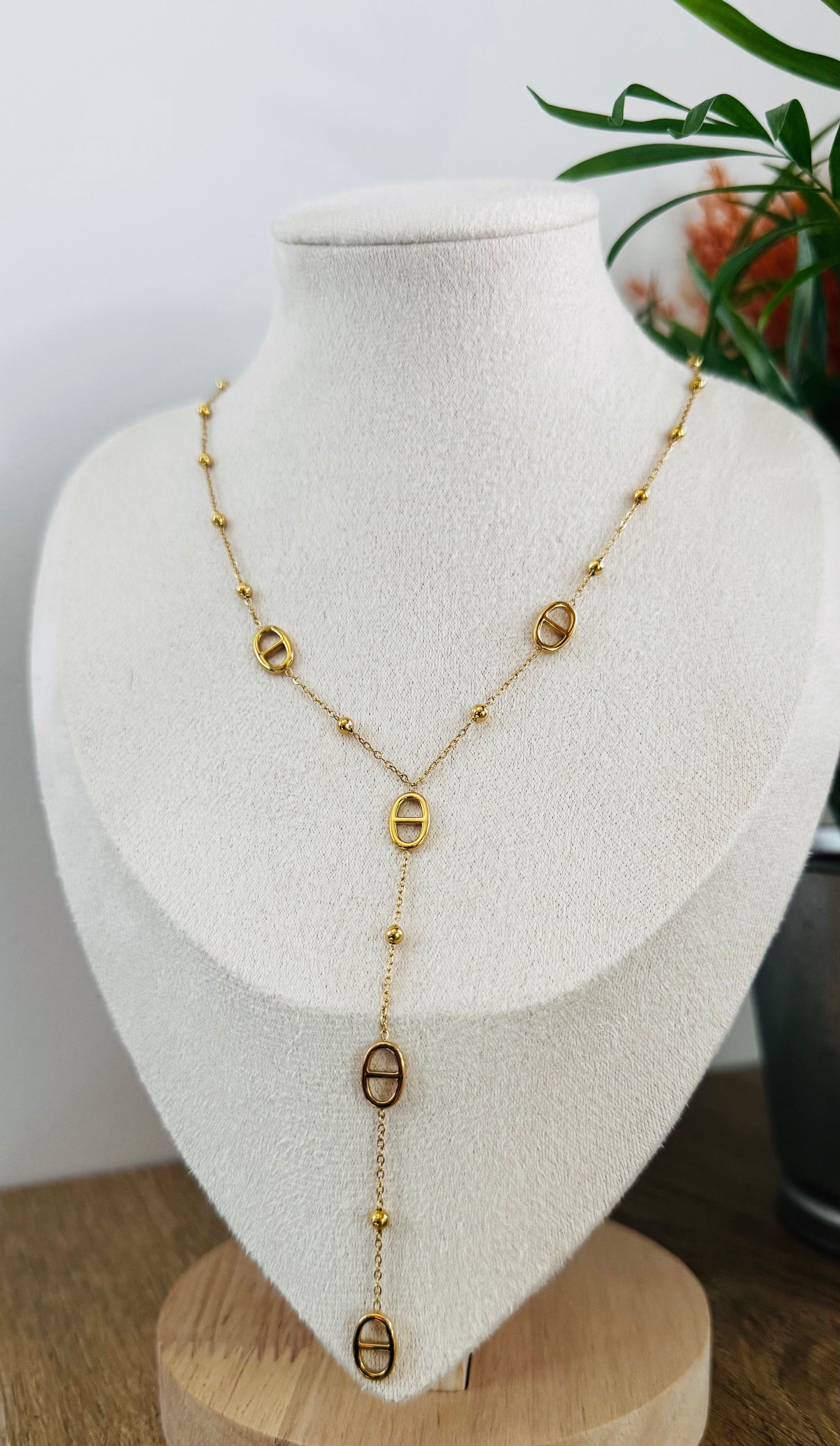 Diane | Collier Y en acier inoxydable