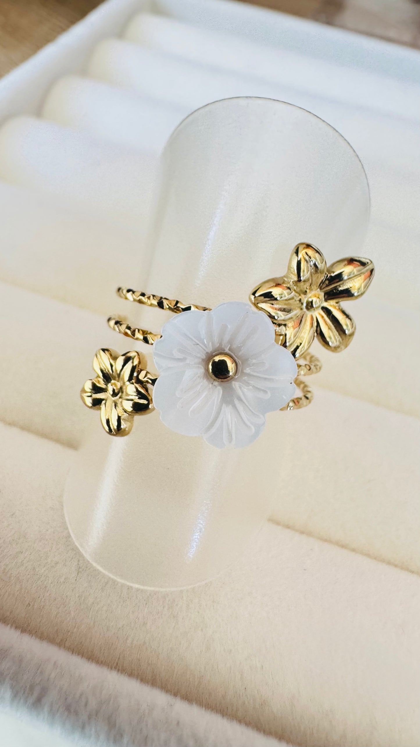 Bague Nymphéa - Doré