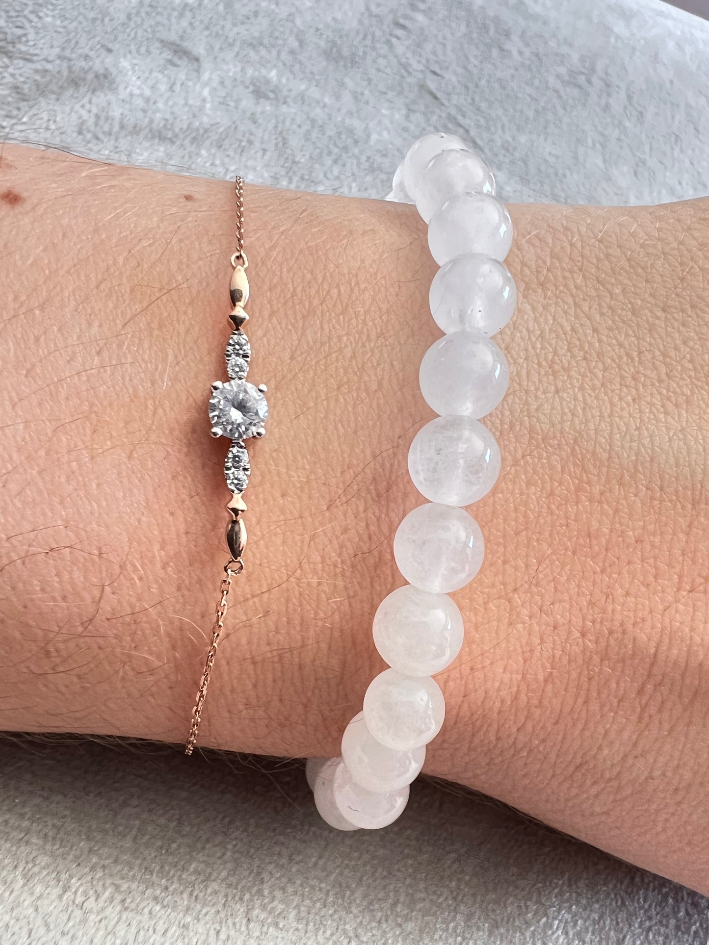 Bracelet enfant en Pierre - Pierre de Lune 6 mm