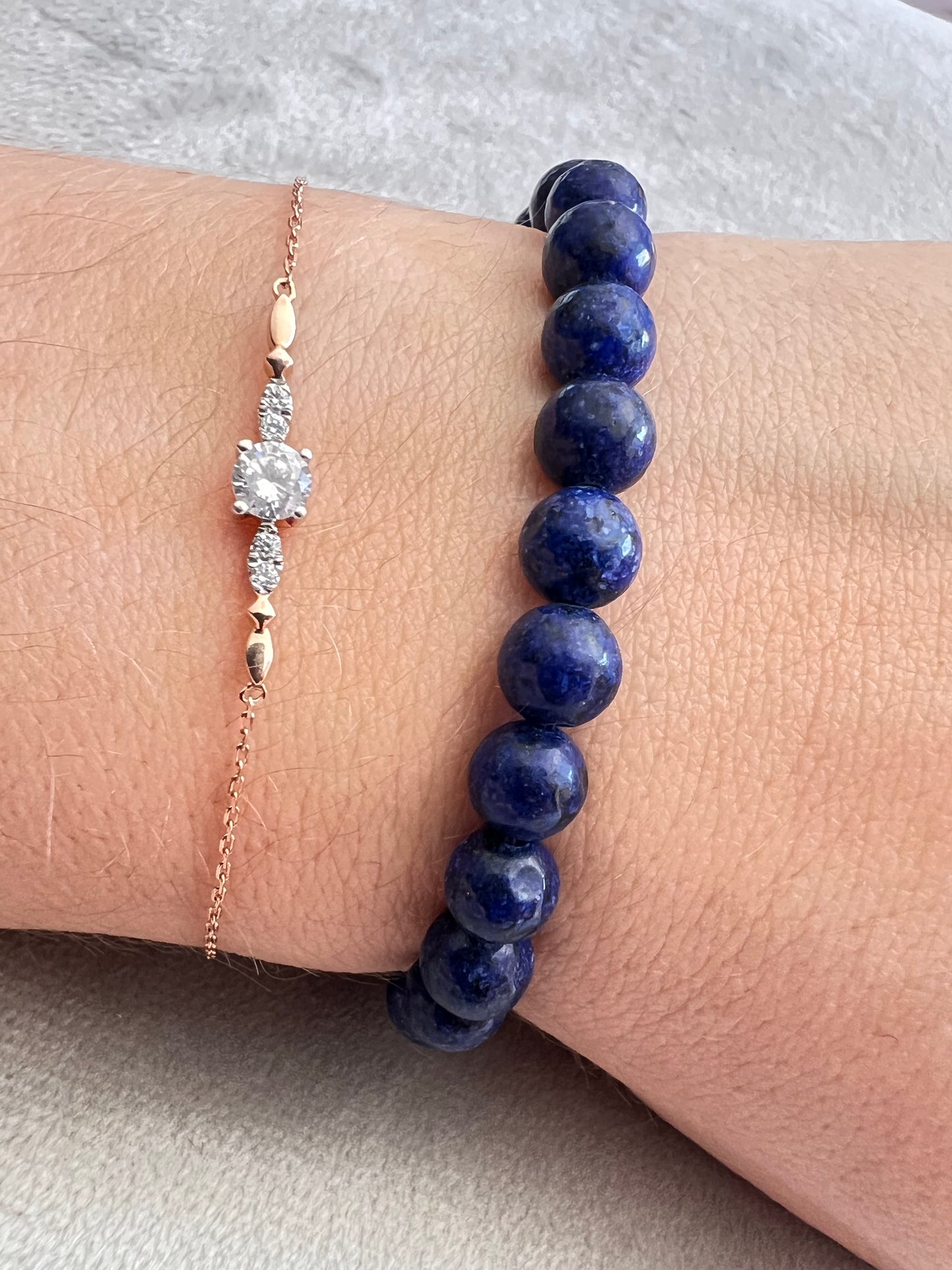Bracelet enfant en Pierre - Lapis Lazuli 6mm
