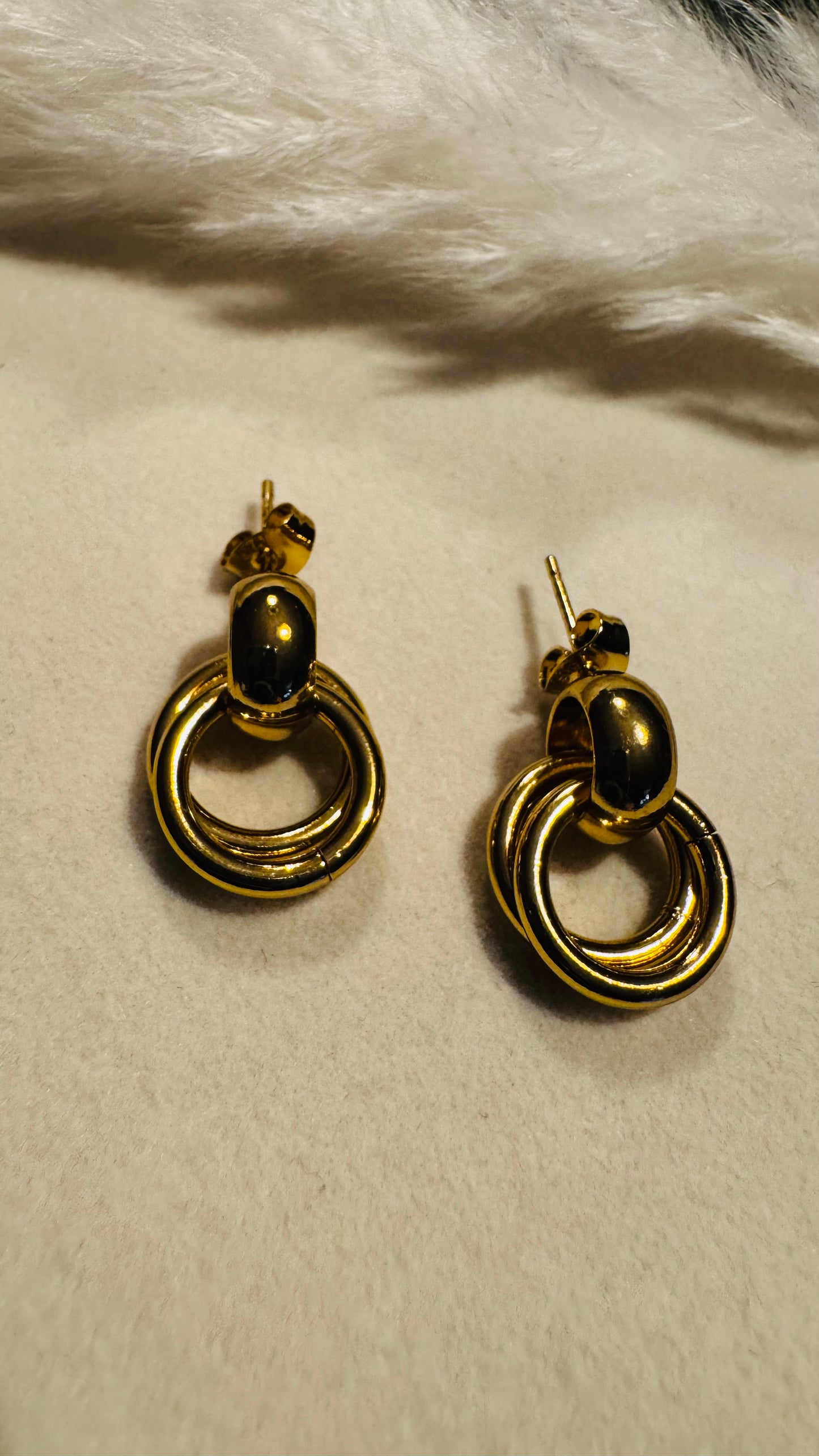 Xénia | Boucles d'oreilles en acier inoxydable - Doré