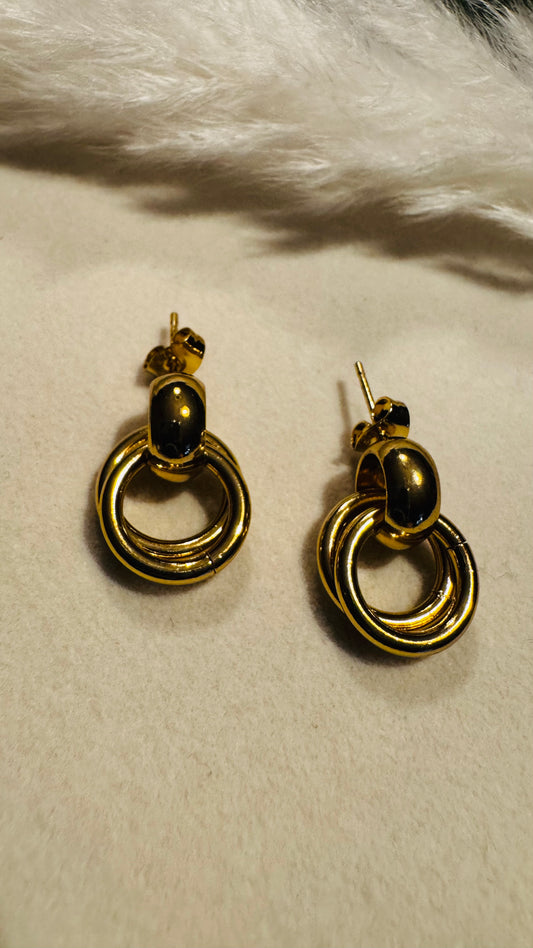 Xénia | Boucles d'oreilles en acier inoxydable - Doré