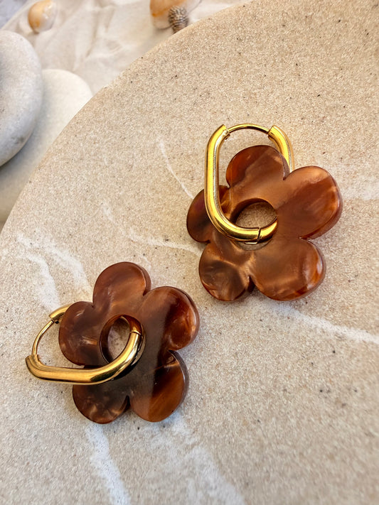 Laure | Boucles d'oreilles en acier inoxydable - Doré