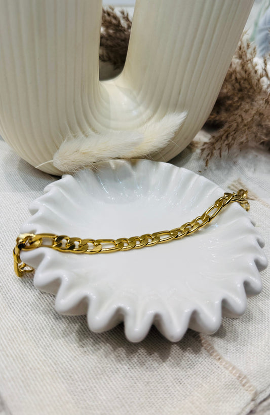 Bracelet maille gourmette - Doré