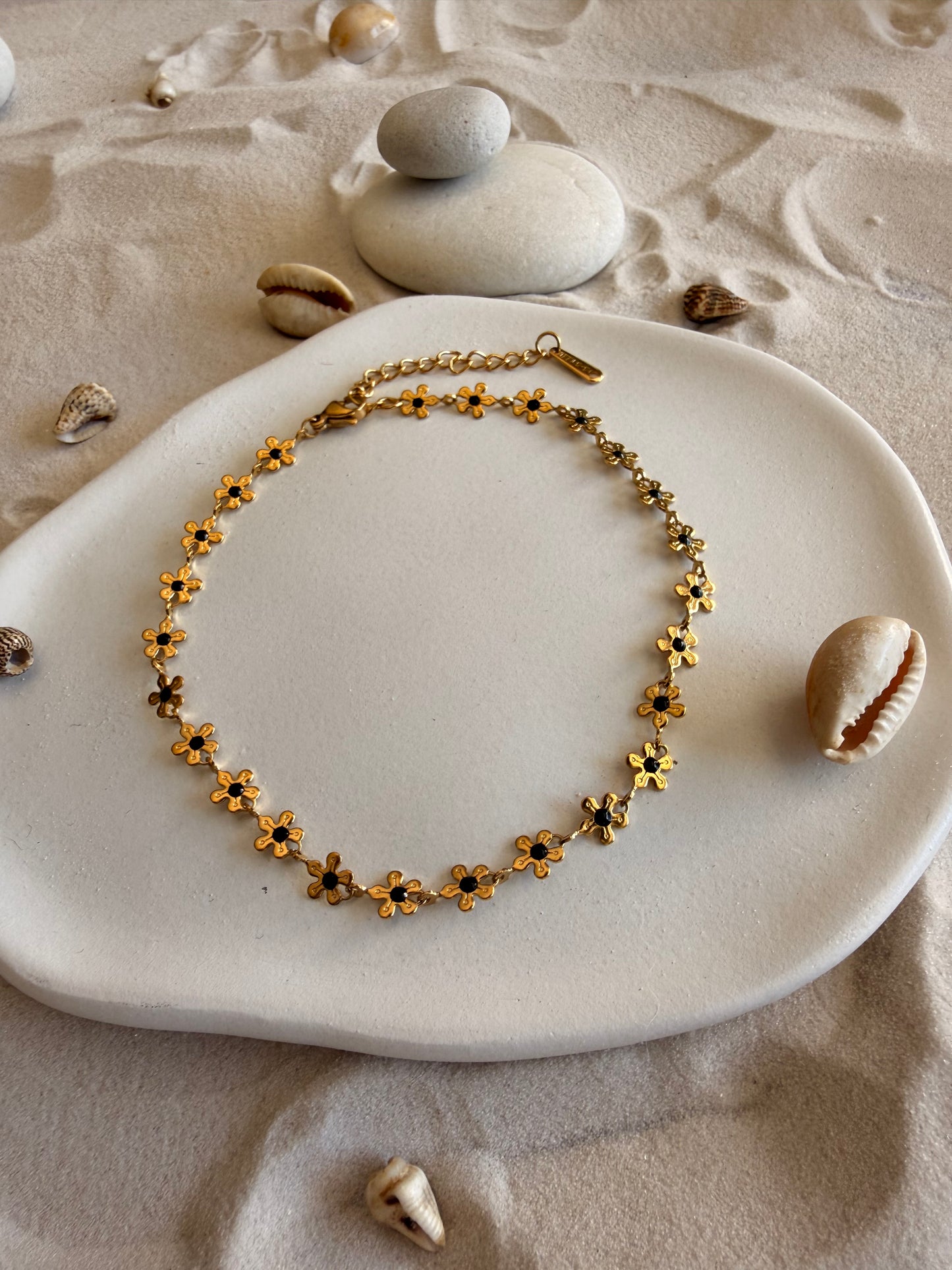 Chaîne de cheville fleurs