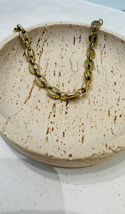 Bracelet graine de café - Doré