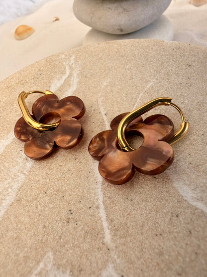 Laure | Boucles d'oreilles en acier inoxydable - Doré