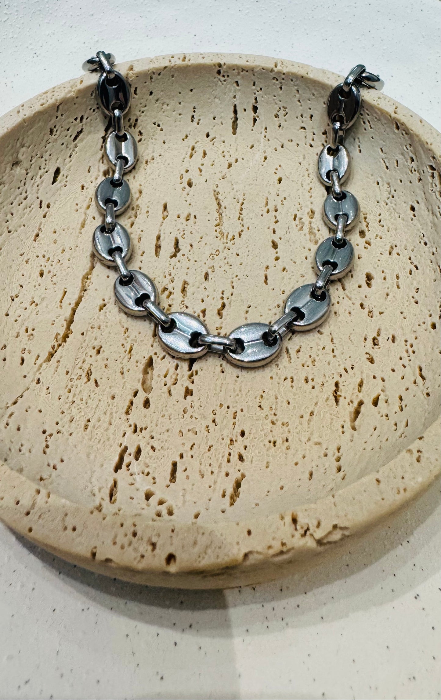Bracelet graine de café - Argent
