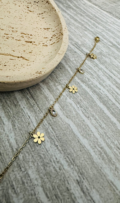 Bracelet Charme Floral