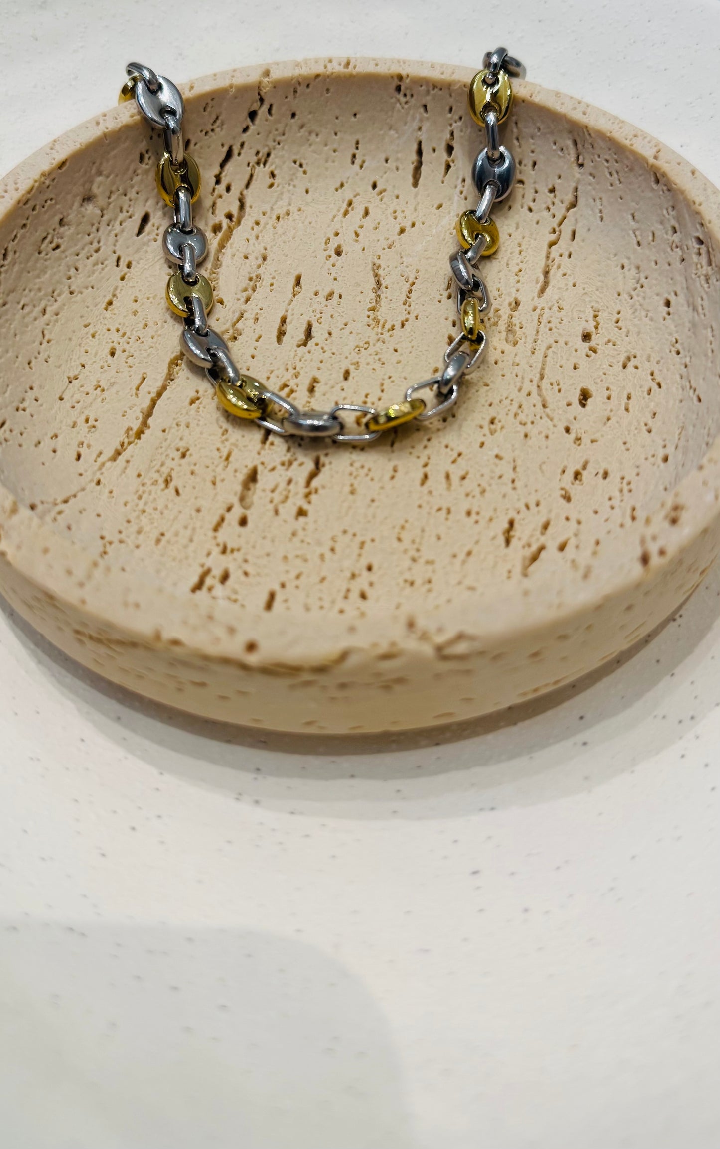 Bracelet graine de café - Argent/Doré