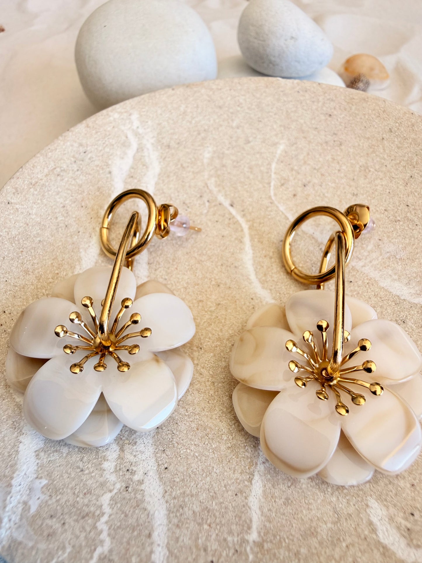 Lise | Boucles d'oreilles en acier inoxydable - Doré