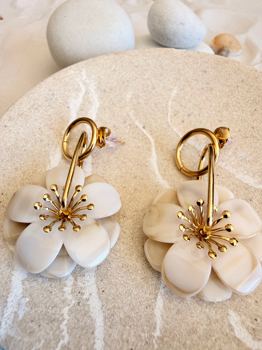 Lise | Boucles d'oreilles en acier inoxydable - Doré