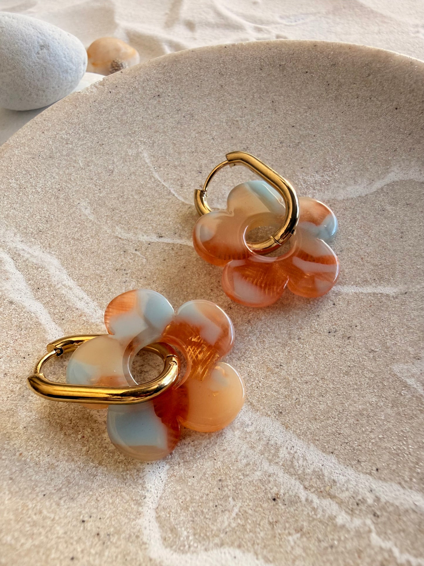 Lena | Boucles d'oreilles en acier inoxydable - Doré