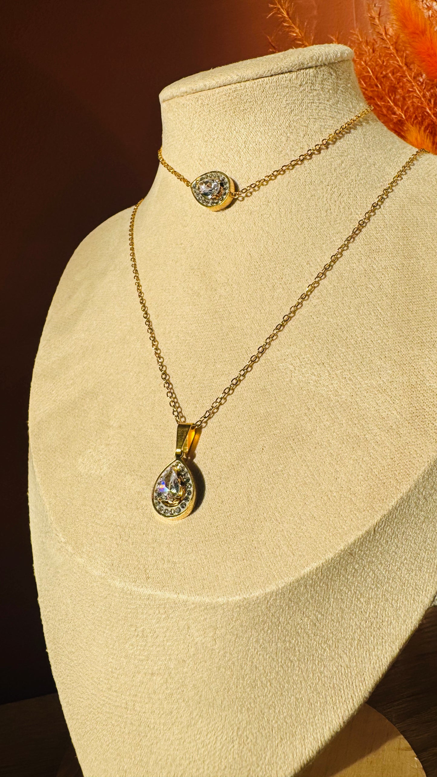Parure Collier & Bracelet Joya - Doré