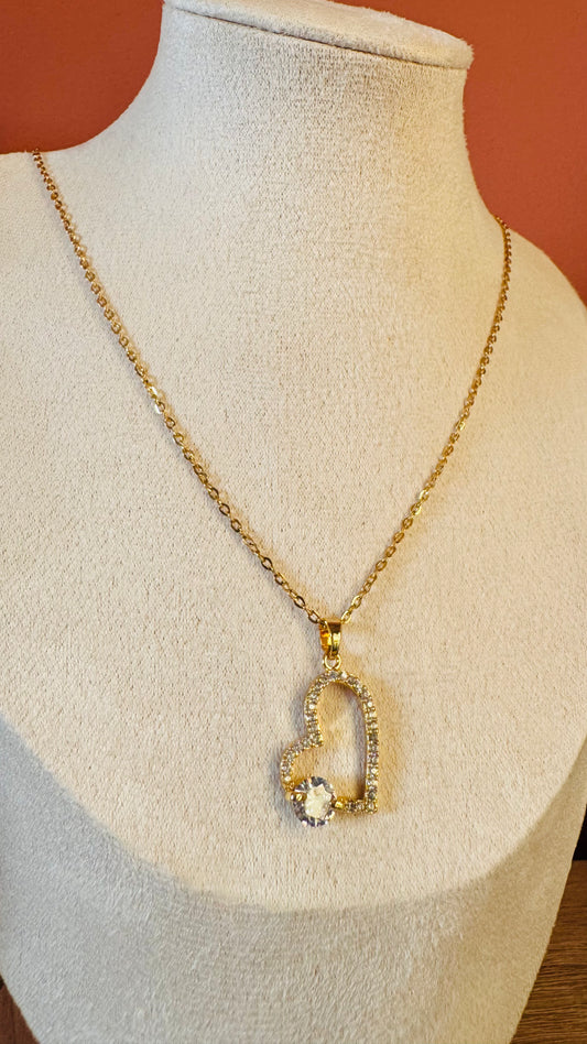 Parure Collier & Boucles d'oreilles L'Absolu - Doré