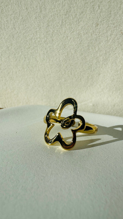 Bague Fleurs - Doré