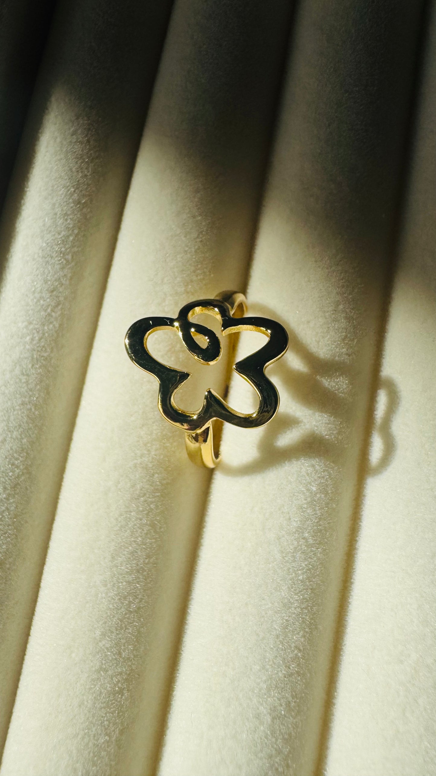 Bague Fleurs - Doré
