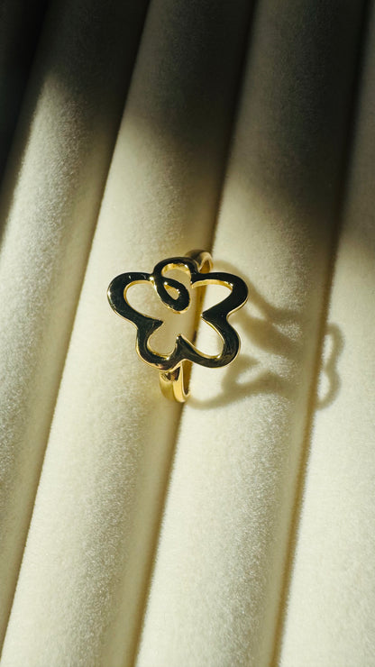Bague Fleurs - Doré
