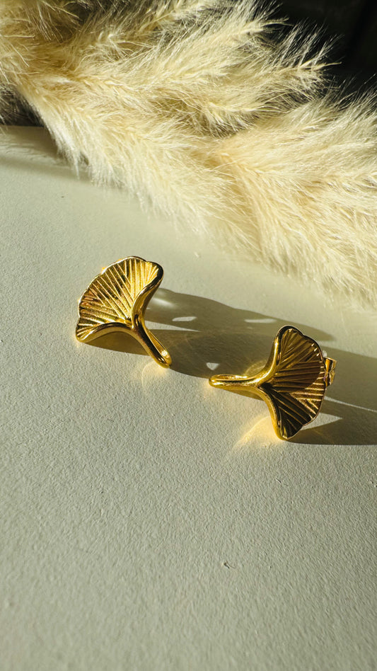 Zora | Boucles d'oreilles en acier inoxydable - Doré