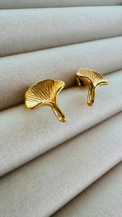 Zora | Boucles d'oreilles en acier inoxydable - Doré