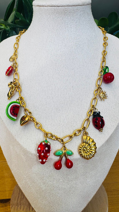 Zoé | Collier charms en acier inoxydable