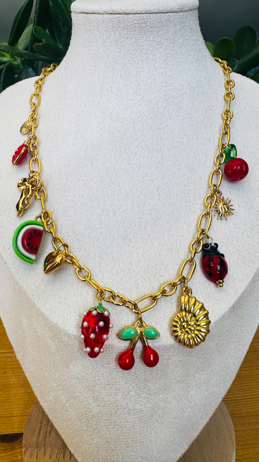 Zoé | Collier charms en acier inoxydable