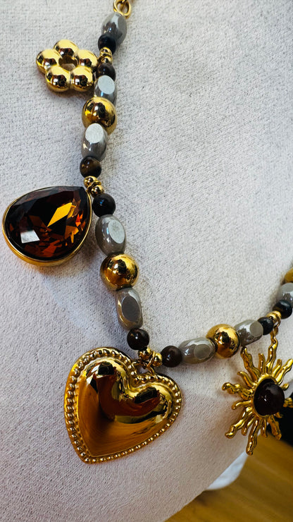 Soli | Collier charms en acier inoxydable
