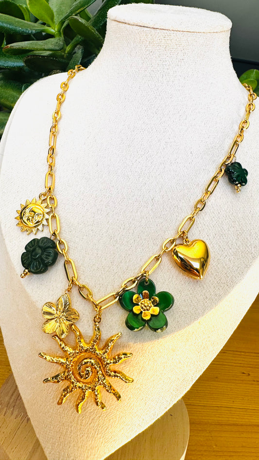 Hinaya | Collier charms en acier inoxydable