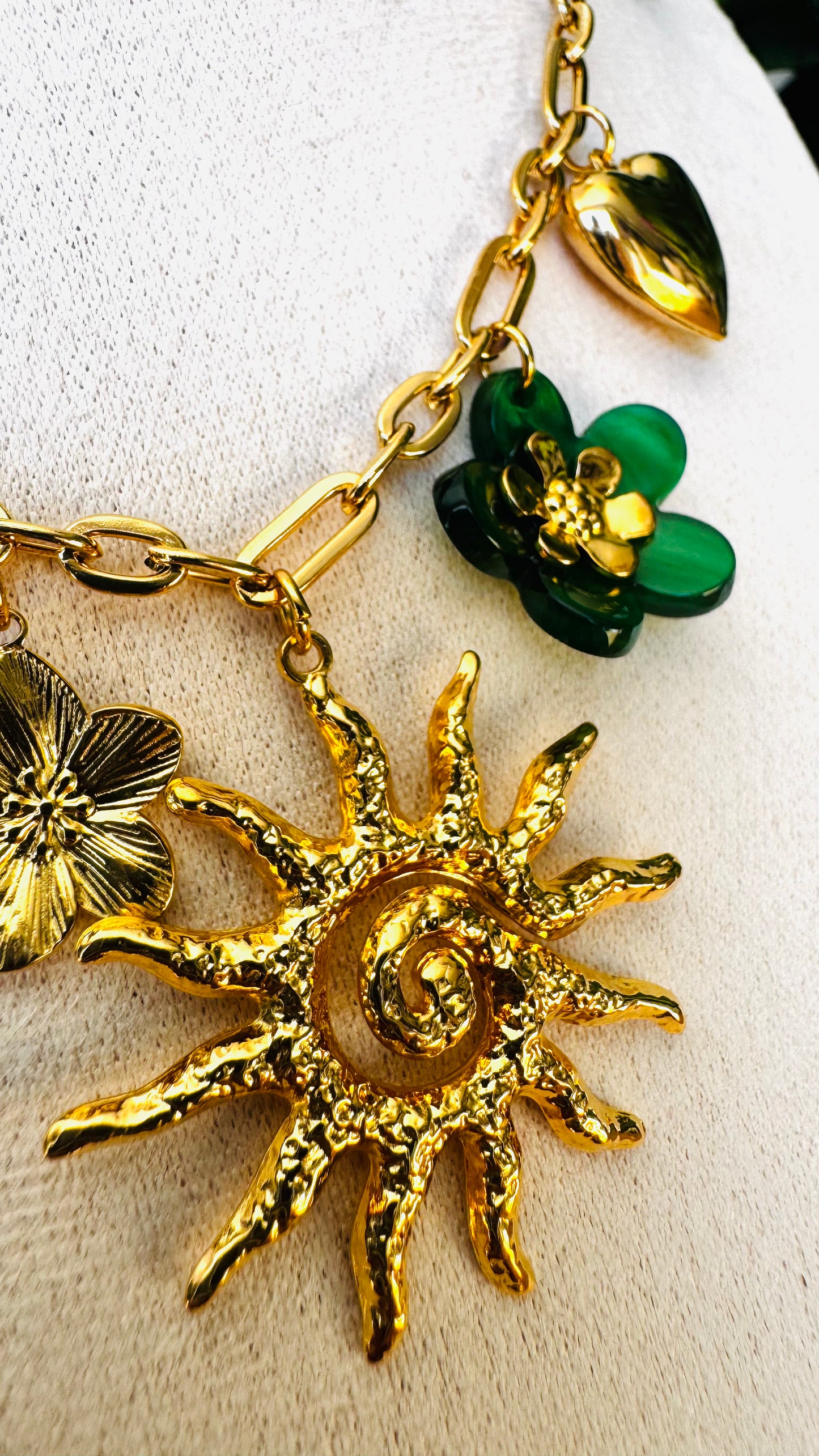 Hinaya | Collier charms en acier inoxydable