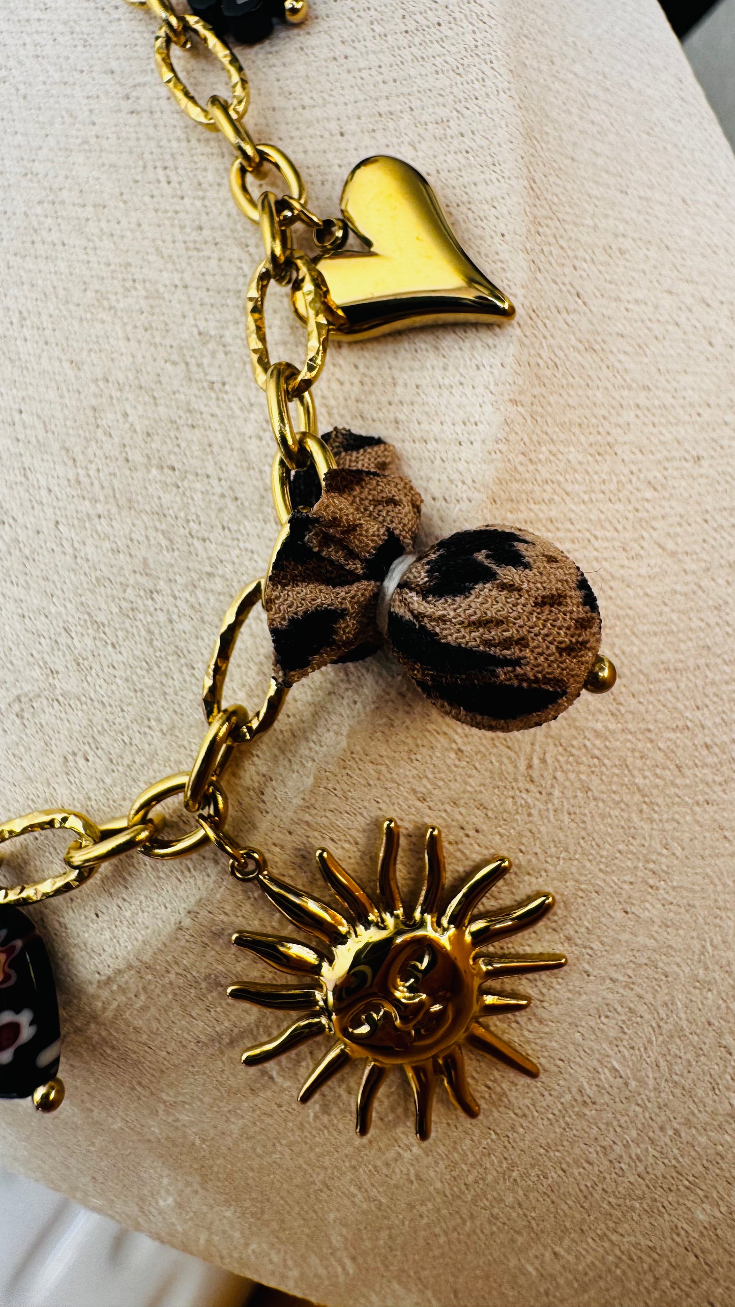 Leya | Collier charms en acier inoxydable