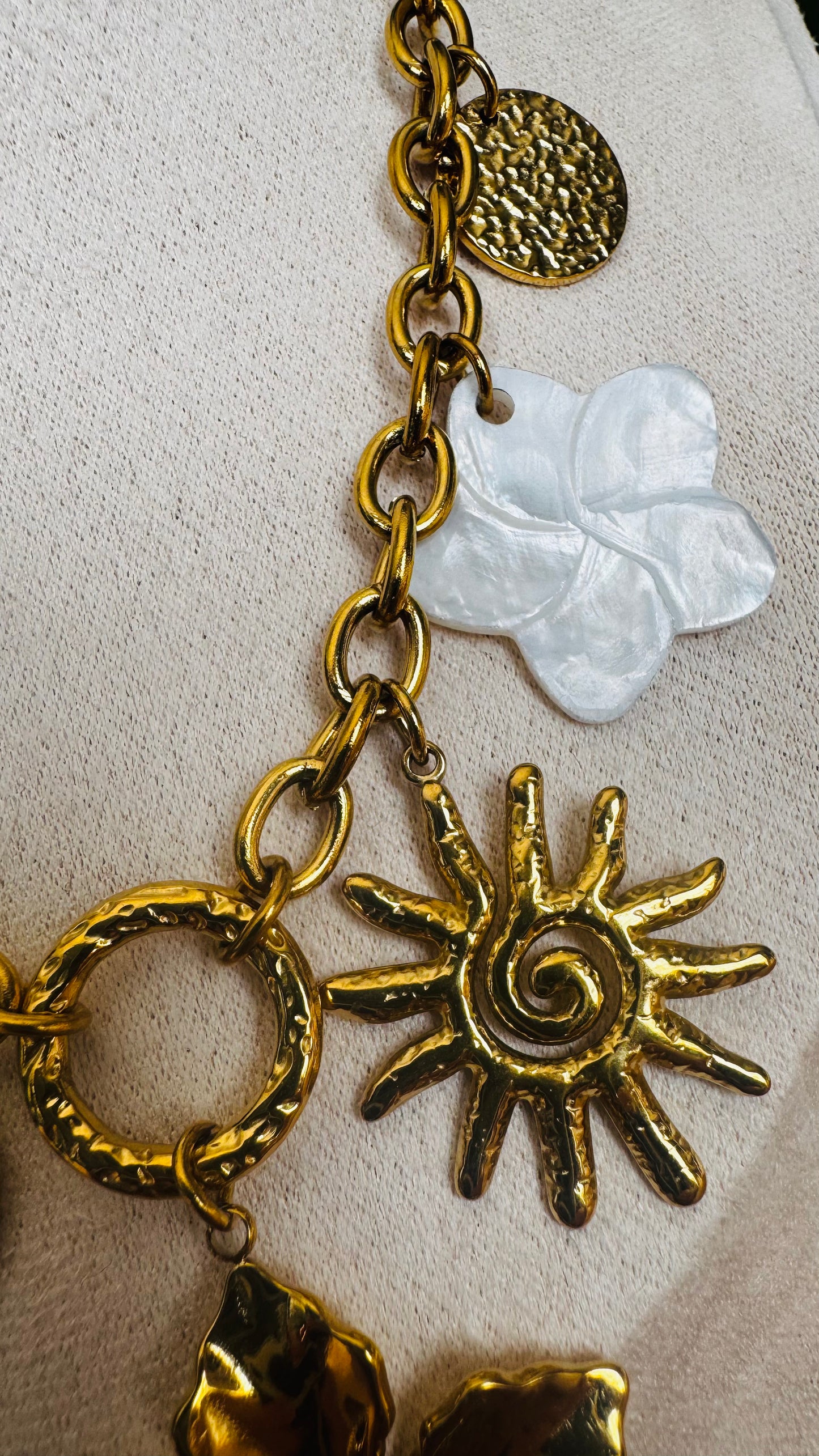 Maé | Collier charms en acier inoxydable