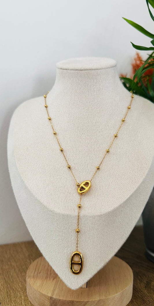 Althéa | Collier Y en acier inoxydable