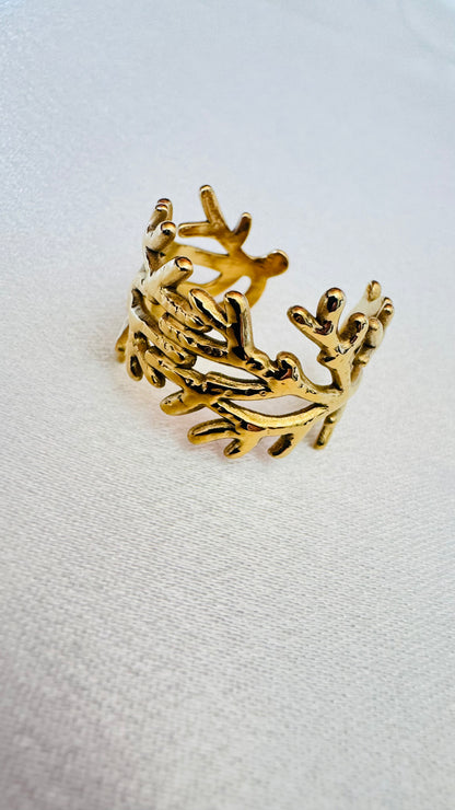Bague Corallo - Doré