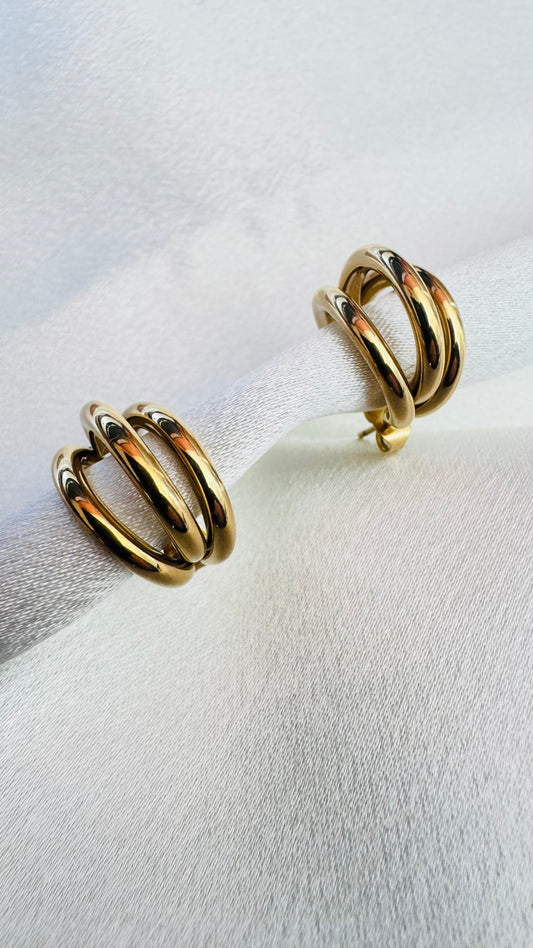Boucles d'oreilles créoles - Doré