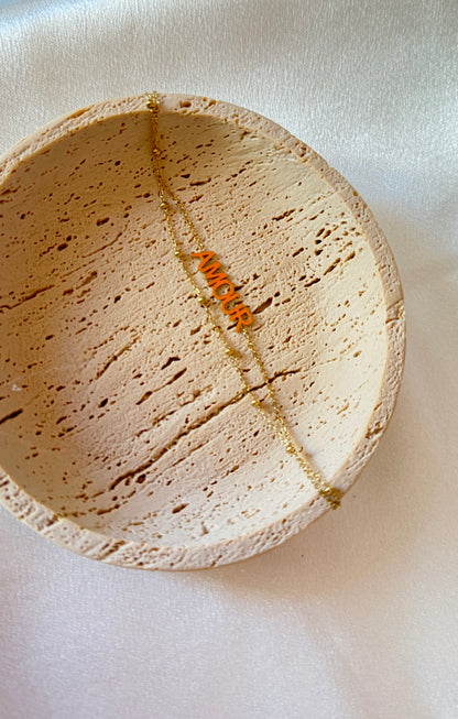 Bracelet " Amour " Doré
