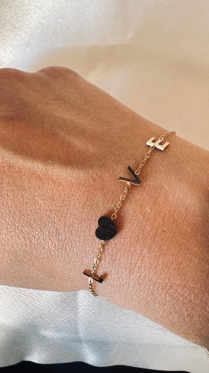 Bracelet " Love " Doré