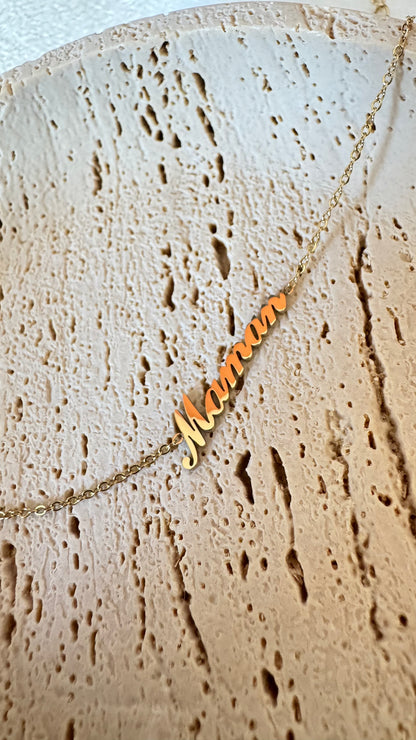 Bracelet " Maman " Doré