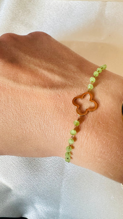 Bracelet Trèfle " Riviera "