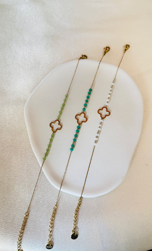 Bracelet Trèfle " Riviera "