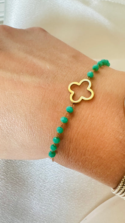Bracelet Trèfle " Riviera "