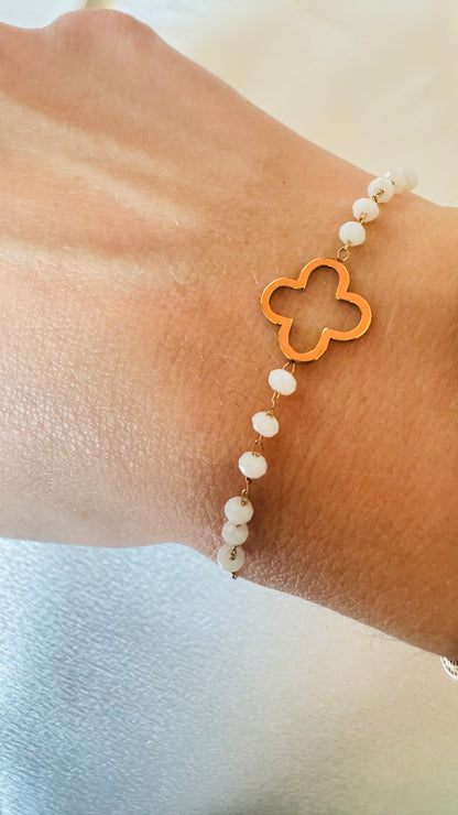 Bracelet Trèfle " Riviera "