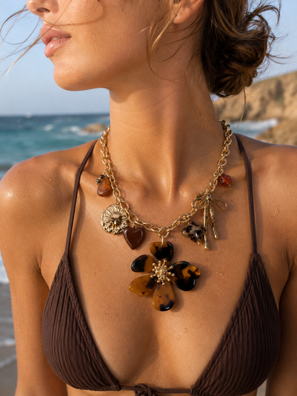 Ariella | Collier charms en acier inoxydable