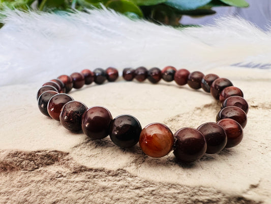 Bracelet enfant en Pierre - Oeil de Taureau 6 mm