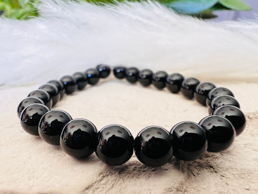 Bracelet enfant en Pierre - Onyx 6 mm
