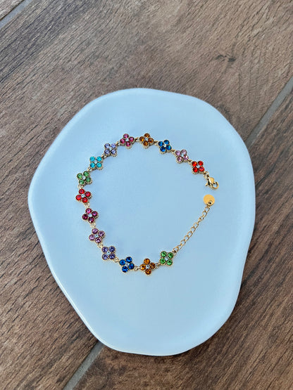 Bracelet Trèfles Multicolore