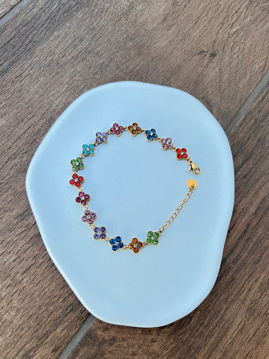 Bracelet Trèfles Multicolore