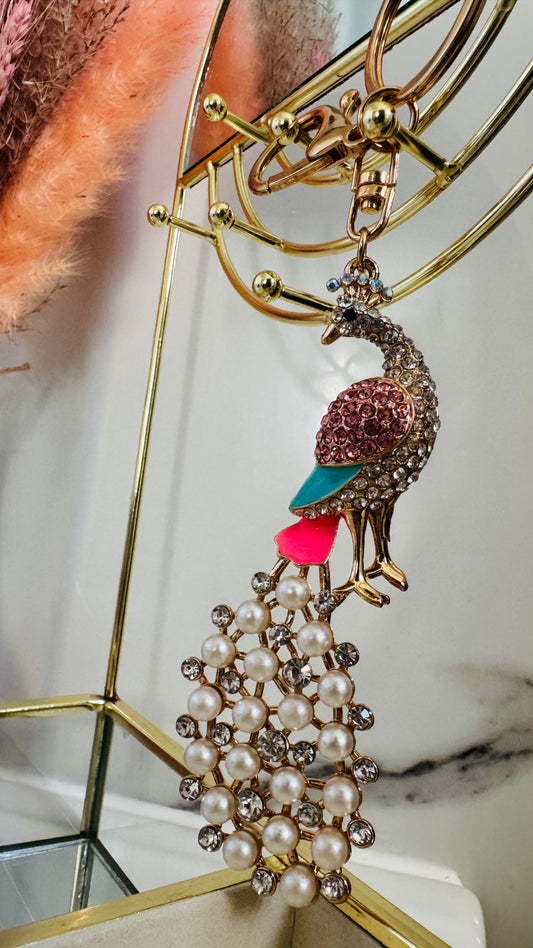 Porte-clés Paon Étincelant